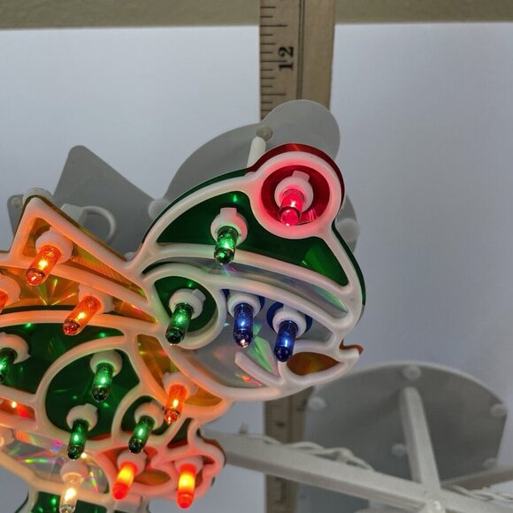 Christmas Animated Holographic Santa Snowman Light See-Saw teeter totter - Picture 6 of 9